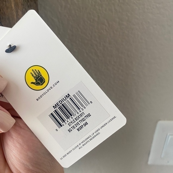 NWT BODY GLOVE women’s biker shorts tie dye - Picture 5 of 6